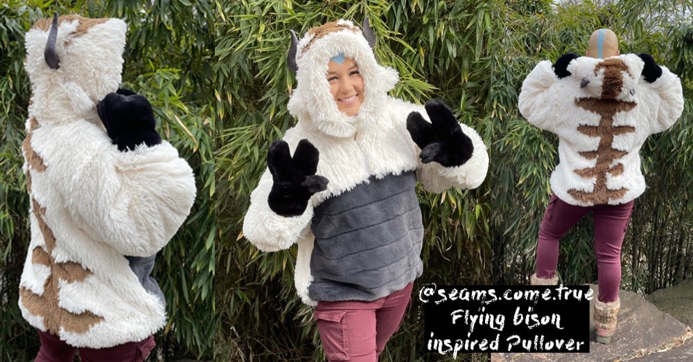 How to Sew an Appa-Inspired Hoodie (Avatar the Last Airbender Cosplay Video  Sewing Tutorial)