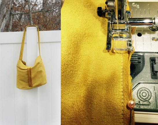 Cotton + Leather Clutch Purse DIY - A Beautiful Mess