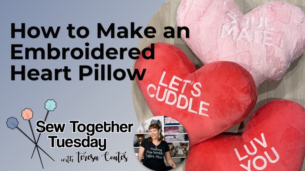 Video: How to Make a Heart-Shaped Pillow with Cuddle® Minky Fabric (& Free  Pattern)